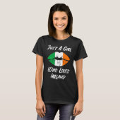 Lips Mouth Love Irish Flag Ireland T-shirt (Voorkant volledig)