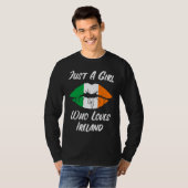 Lips Mouth Love Irish Flag Ireland T-shirt (Voorkant volledig)