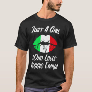 Lips Mouth Love Italiaanse vlag Reggio Emilia T-shirt