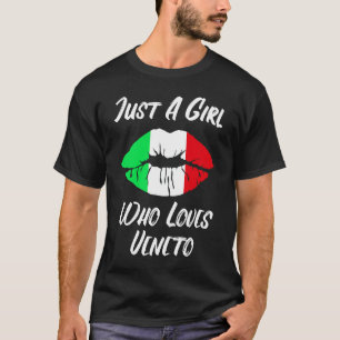 Lips Mouth Love Italiaanse vlag Venetian T-shirt