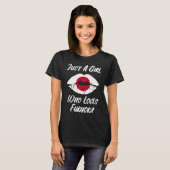 Lips Mouth Love Japanese Flag Fukuoka T-shirt (Voorkant volledig)