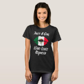 Lips Mouth Love Mexicaanse vlag Reynosa T-shirt (Voorkant volledig)