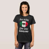 Lips Mouth Love Mexican Flag Guadalajara T-shirt (Voorkant volledig)