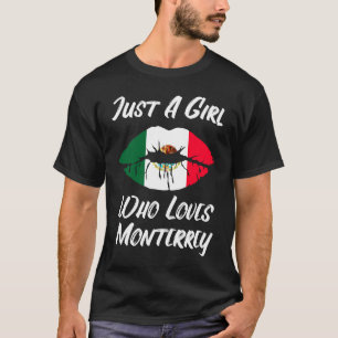 Lips Mouth Love Mexican Flag Monterrey T-shirt