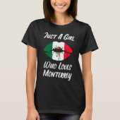 Lips Mouth Love Mexican Flag Monterrey T-shirt (Voorkant)