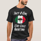 Lips Mouth Love Mexican Flag Queretaro T-shirt (Voorkant)