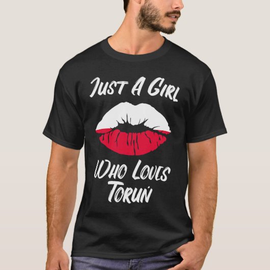 Lips Mouth Love Polish Flag Thorn T-shirt (Voorkant)