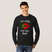 Lips Mouth Love Portuguese Flag Braga T-shirt (Voorkant volledig)