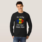 Lips Mouth Love Romanian Flag Danube Delta T-shirt (Voorkant volledig)