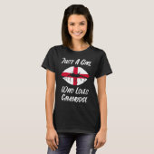 Lips Mouth Love Saint George's Cross Flag Cambridg T-shirt (Voorkant volledig)