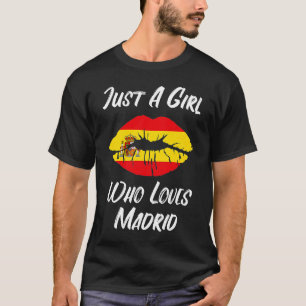 Lips Mouth Love Spain Flag Madrid T-shirt