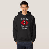 Lips Mouth Love Switzerland Flag Lugano Hoodie (Voorkant volledig)