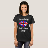 Lips Mouth Love Union Jack Flag Stoke T-shirt (Voorkant volledig)