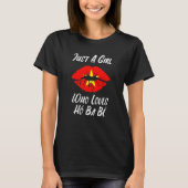 Lips Mouth Love Vietnamese Flag Ho Ba Be T-shirt (Voorkant)