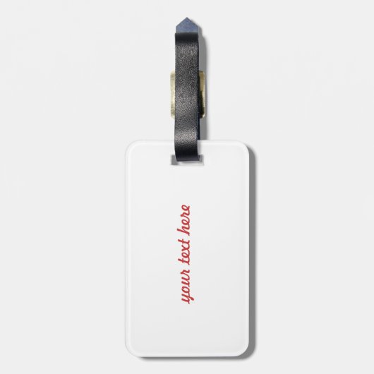 Lips Mrs Hipster  Retro Bride Bagagelabel (Achterkant verticaal)