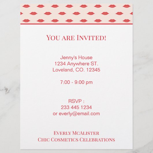 Lips Mrs Hipster  Retro Bride Briefhoofd Ontwerp (Voorkant)