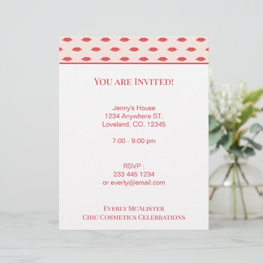 Lips Mrs Hipster Retro Bride Briefhoofd Ontwerp (Staand voorkant)