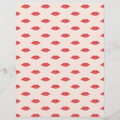 Lips Mrs Hipster  Retro Bride Briefhoofd Ontwerp (Achterkant)