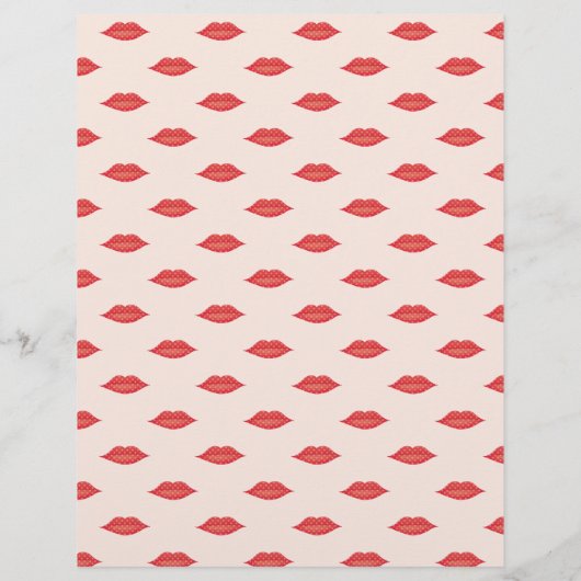 Lips Mrs Hipster  Retro Bride Briefhoofd Ontwerp (Achterkant)