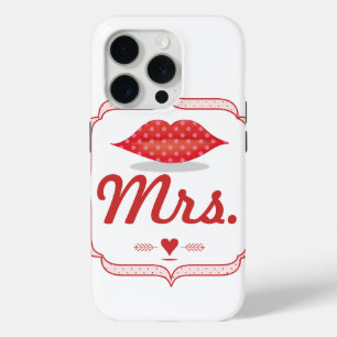 Lips Mrs Hipster Retro Bride iPhone 15 Pro Case