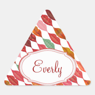 Lips Mrs Hipster Retro Bride Sticker