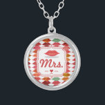 Lips Mrs Hipster  Retro Bride Zilver Vergulden Ketting<br><div class="desc">Lips Mrs Hipster  Retro Bride</div>