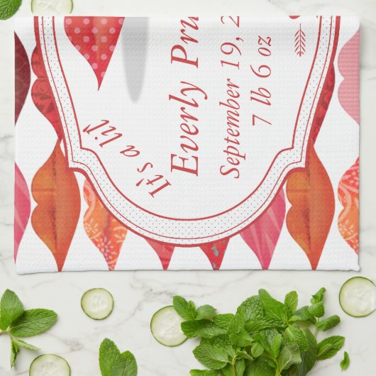 Lips Mrs Hipster  Retro Lil' Lady Theedoek (Gevouwen)