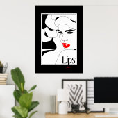 Lips Original Poster (Thuiskantoor)