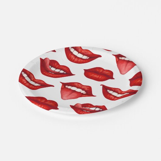 Lips Papieren Bordje (Gekanteld)