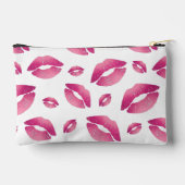 Lips Pattern Pink & White Etui (Achterkant)
