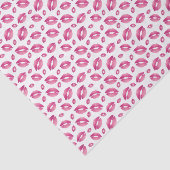 Lips Pattern Pink & White Tissuepapier (Detail)