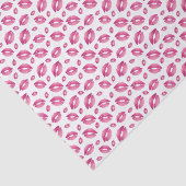 Lips Pattern Pink & White Tissuepapier (Detail)