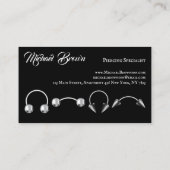 Lips Piercing foto Visitekaartje (Achterkant)