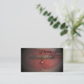 Lips Piercing foto Visitekaartje (Staand voorkant)