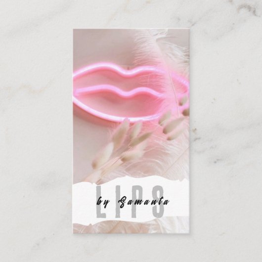 Lips PMU Microblading Henna Salon Visitekaartje (Voorkant)