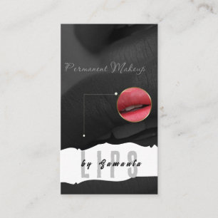 Lips PMU Microblading Henna Salon Zakelijke kaart Visitekaartje