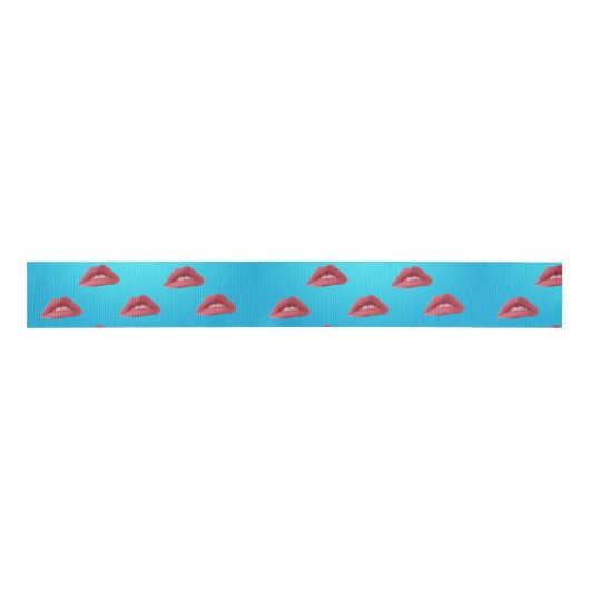 Lips Pop Art Grosgrain Lint (Voorkant)