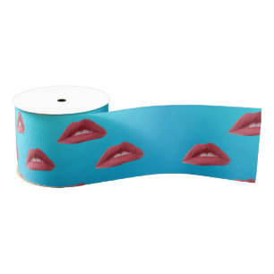 Lips Pop Art Grosgrain Lint