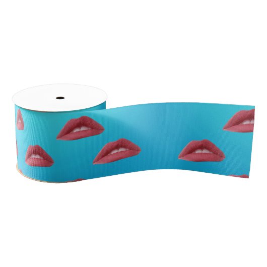 Lips Pop Art Grosgrain Lint (Spoel)