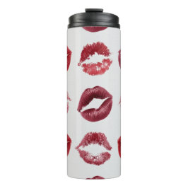 Lips Print Pattern – Chic Kiss Beauty Design Thermosbeker