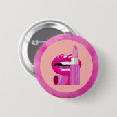 Lips Ronde Button 5,7 Cm (Voorkant /achterkant)