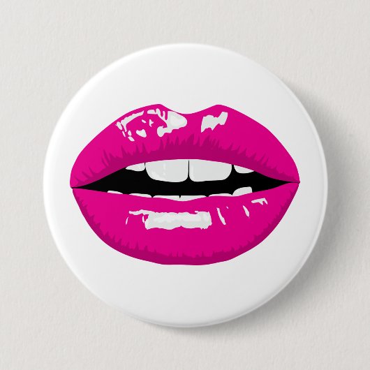 Lips Ronde Button 7,6 Cm (Voorkant)