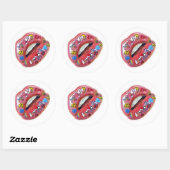 Lips Ronde Sticker (Vel)