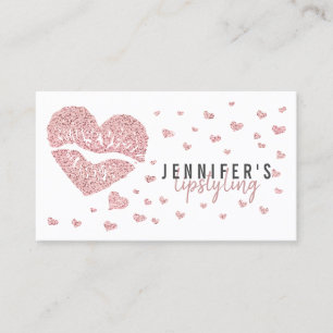 Lips Rose Gold Hart Glans Make-up Lippenstift Merk Visitekaartje