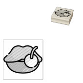 Lips Rubberstempel (Gestempeld)