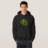 Lips Sexy Irish Leopard Print Shamrock Green St Pa Hoodie (Voorkant volledig)