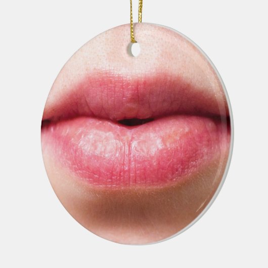 Lips Smile Keramisch Ornament (Links)
