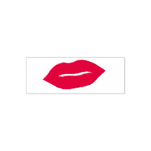 Lips stempel, kus stempel, kus rubber stempel, Lip Zelfinktende Stempel