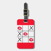 Lips Tic Tac Toe Bagagelabel (Voorkant verticaal)