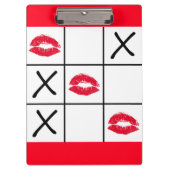 Lips Tic Tac Toe Klembord (Voorkant)